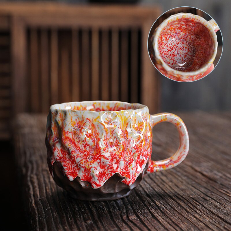 Vintage Japanese Mug Kiln Transformed Handmade Ceramic Stoneware Coffee Cup