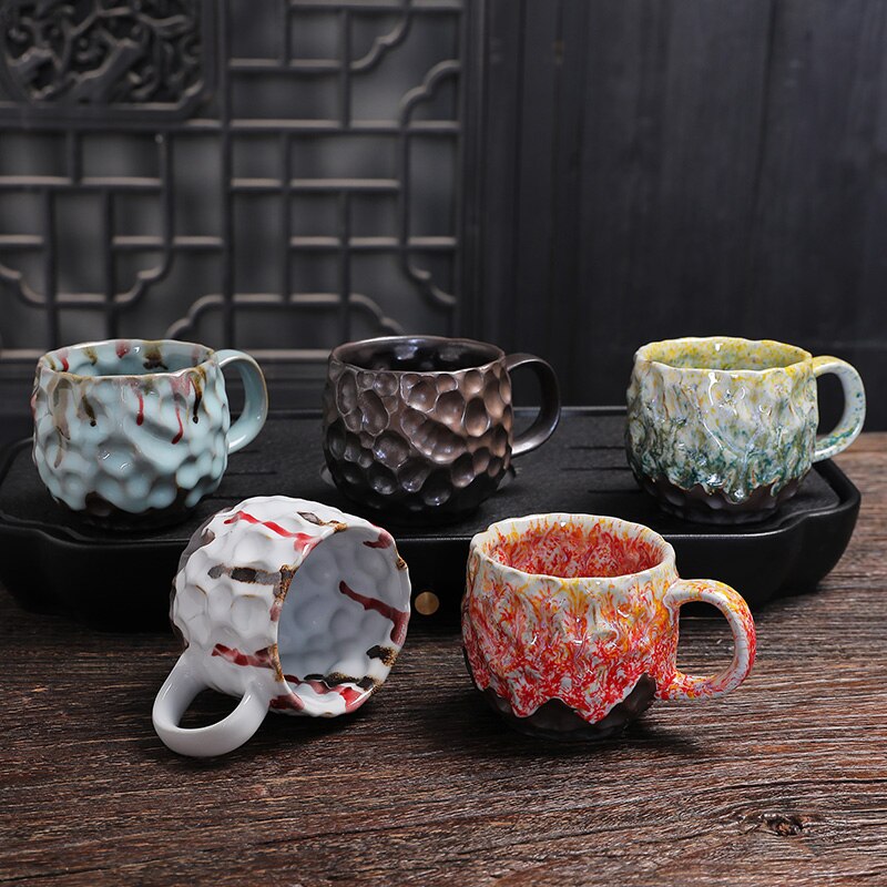 Vintage Japanese Mug Kiln Transformed Handmade Ceramic Stoneware Coffee Cup