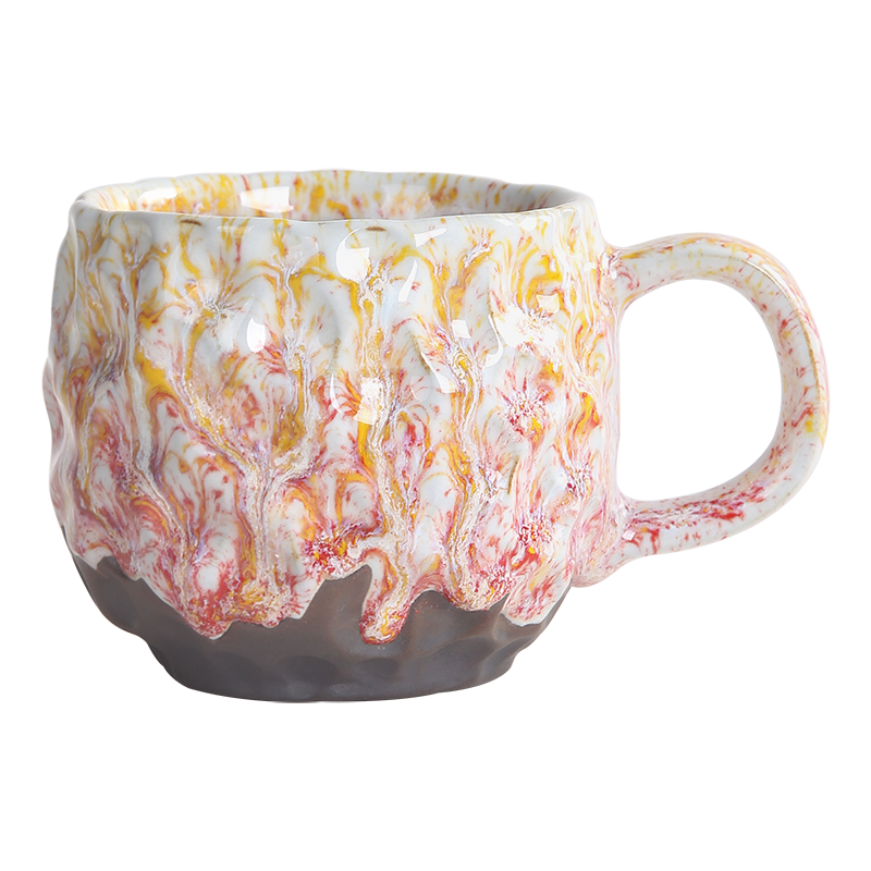 Vintage Japanese Mug Kiln Transformed Handmade Ceramic Stoneware Coffee Cup