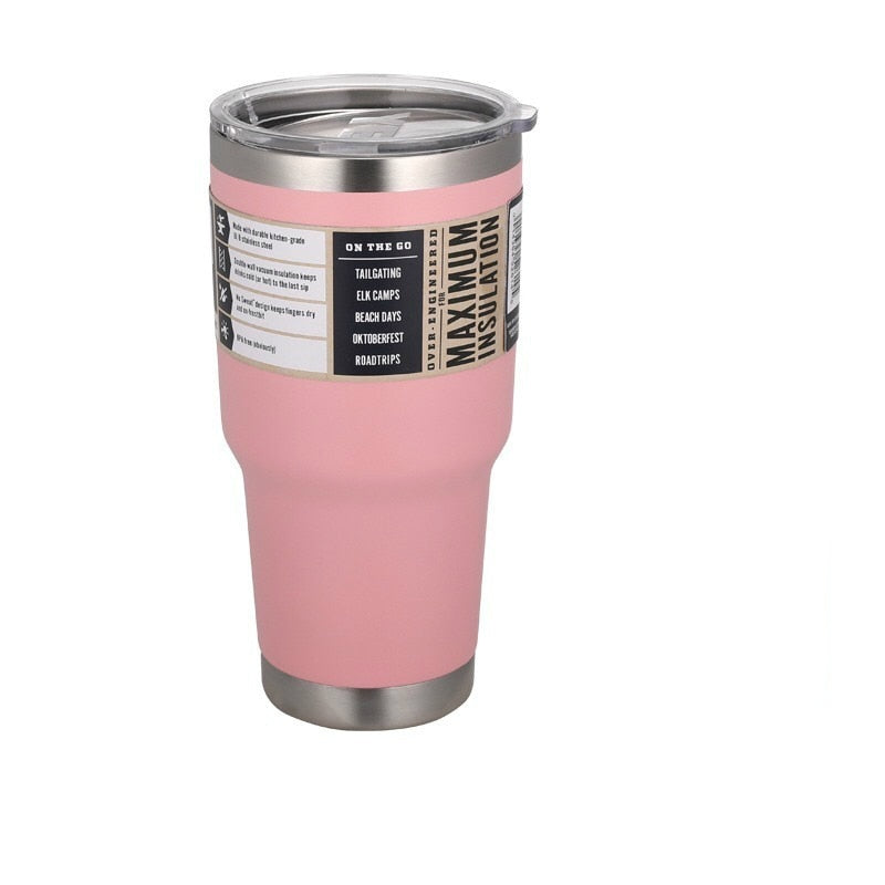 20/30oz Travel Coffee Mug Stainless Steel Thermos Tumbler Water Cup Vacuum Flask Thermo Cups Bottle Thermocup Garrafa Termica