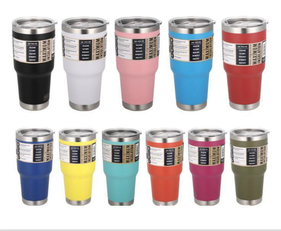 20/30oz Travel Coffee Mug Stainless Steel Thermos Tumbler Water Cup Vacuum Flask Thermo Cups Bottle Thermocup Garrafa Termica
