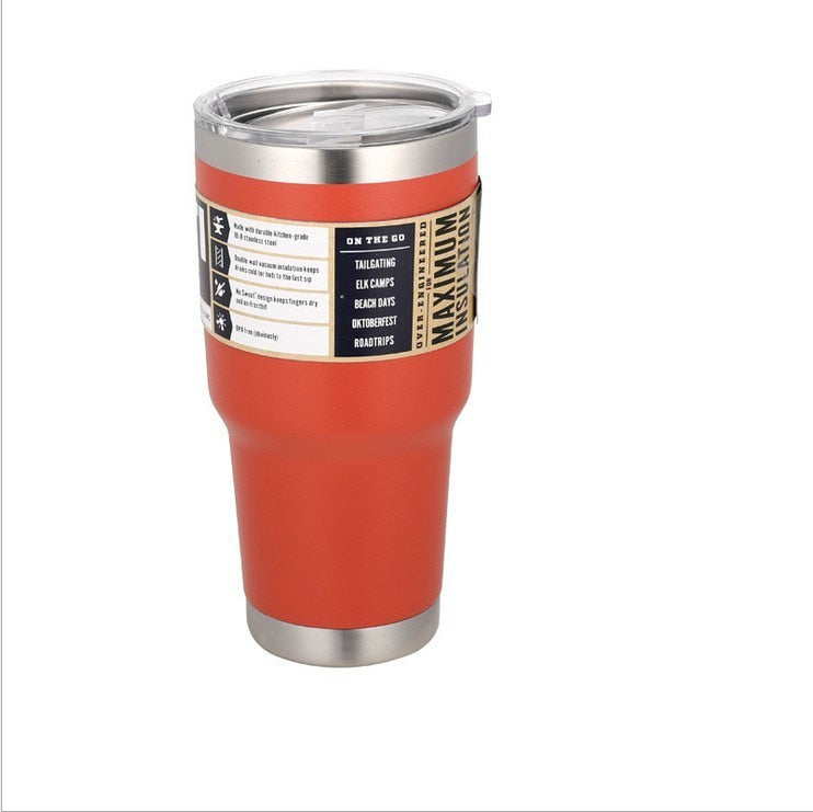 20/30oz Travel Coffee Mug Stainless Steel Thermos Tumbler Water Cup Vacuum Flask Thermo Cups Bottle Thermocup Garrafa Termica