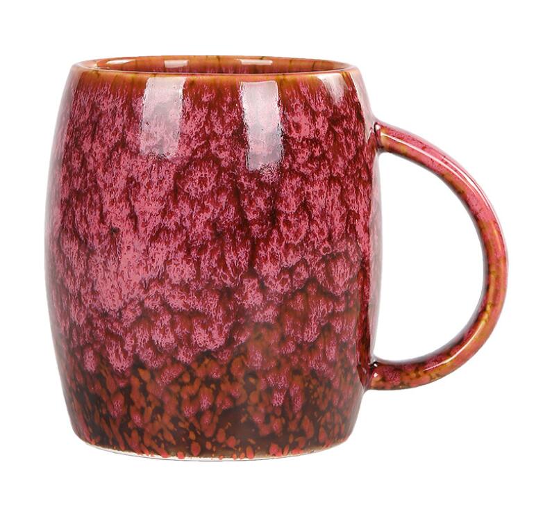 Creative Mug Large Capacity Simple Ceramic Cup Couple Japanese-Style Coffee Cup Kiln Baked Drinking Mug 460ML