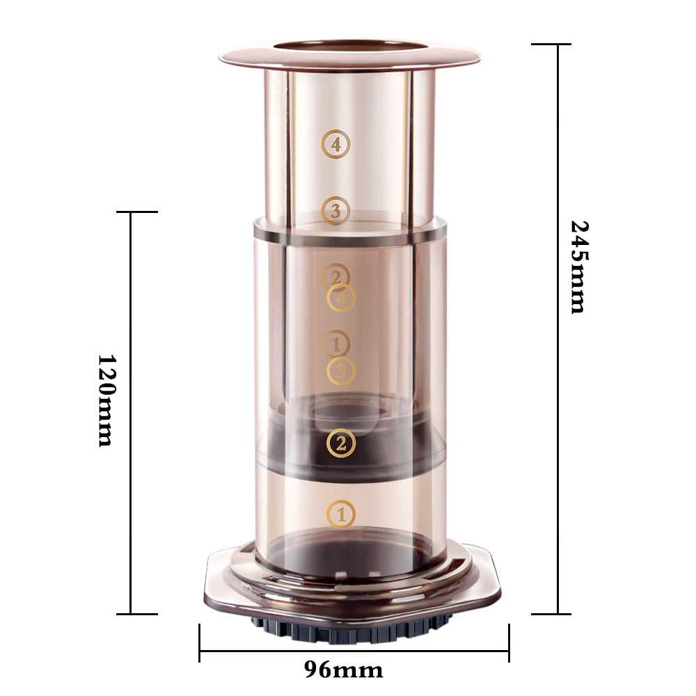 Filter Paper Espresso Coffee Maker Portable Cafe French Press Air Press Drip Coffee Pot For AeroPress Machine Barista Tools