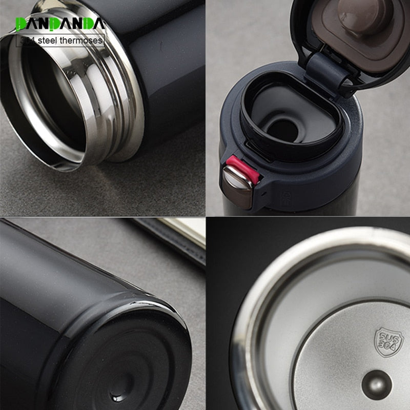 PANPANDA Outdoor Vacuum thermoses Bottle Portable Vacuum Flask Insulated Water Bottle BPA Free Food Thermos Travel Coffee Mug