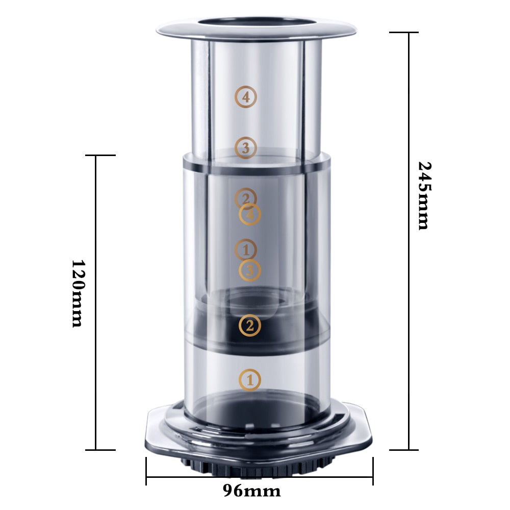 Filter Paper Espresso Coffee Maker Portable Cafe French Press Air Press Drip Coffee Pot For AeroPress Machine Barista Tools