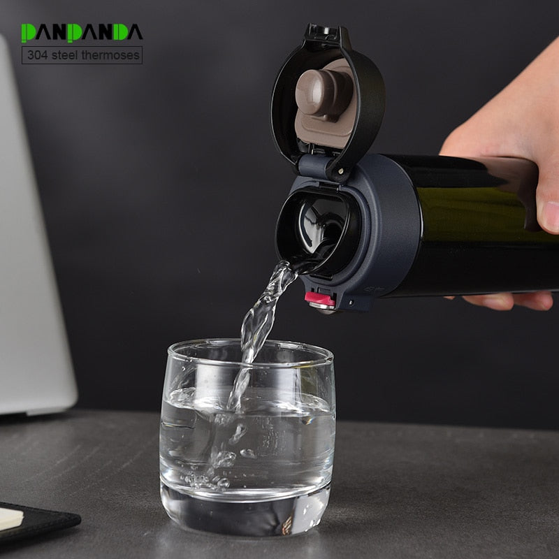 PANPANDA Outdoor Vacuum thermoses Bottle Portable Vacuum Flask Insulated Water Bottle BPA Free Food Thermos Travel Coffee Mug