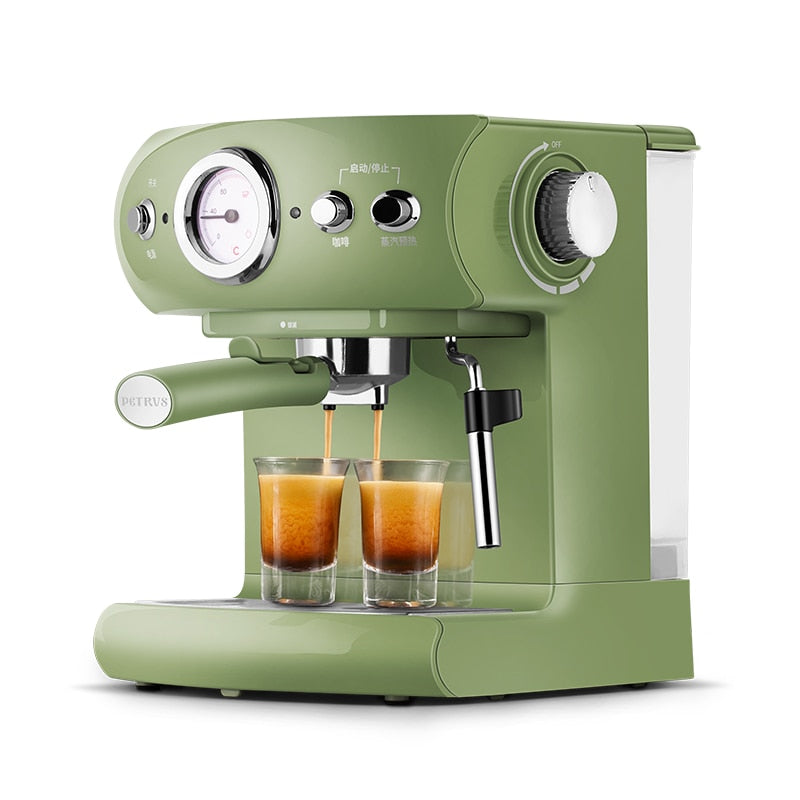Retro Style Semi-automatic Coffee Machine