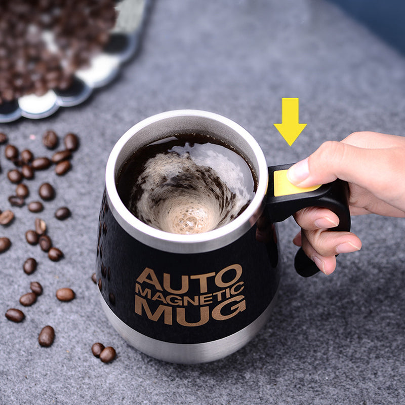 400ml Auto Stirring Mug with Handle Portable Self Mixing Cup