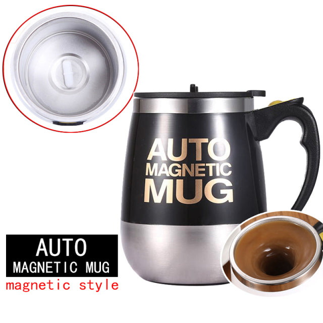 New Automatic Self Stirring Magnetic Mug Creative Stainless Steel Coffee Milk Mixing Cup Blender Lazy Smart Mixer Thermal Cup