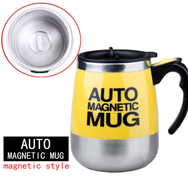 New Automatic Self Stirring Magnetic Mug Creative Stainless Steel Coffee Milk Mixing Cup Blender Lazy Smart Mixer Thermal Cup