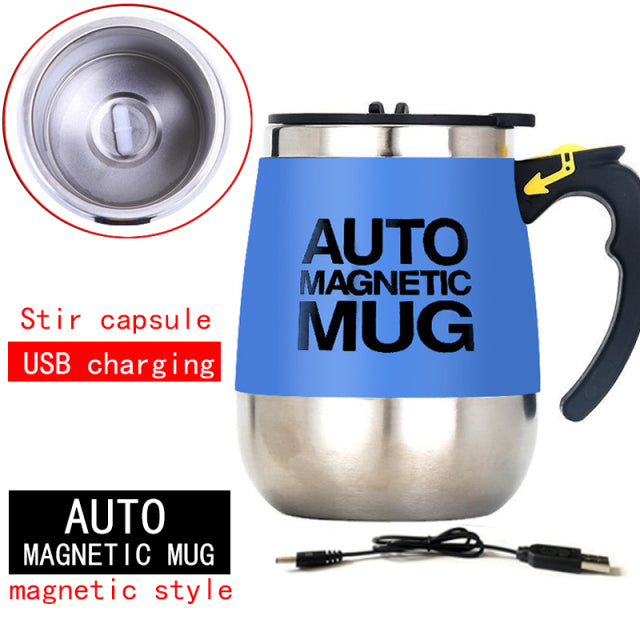 New Automatic Self Stirring Magnetic Mug Creative Stainless Steel Coffee Milk Mixing Cup Blender Lazy Smart Mixer Thermal Cup
