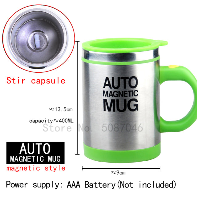 New Automatic Self Stirring Magnetic Mug Creative Stainless Steel Coffee Milk Mixing Cup Blender Lazy Smart Mixer Thermal Cup