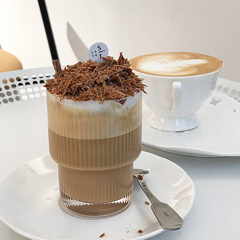 207ml/350ml American Glass Cup Coffee Mug Cup Heat-resistant Glass Cups Transparent Tea For Drinking Milk Coffee Beer Tea Juice