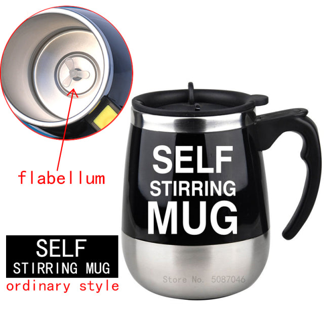 New Automatic Self Stirring Magnetic Mug Creative Stainless Steel Coffee Milk Mixing Cup Blender Lazy Smart Mixer Thermal Cup