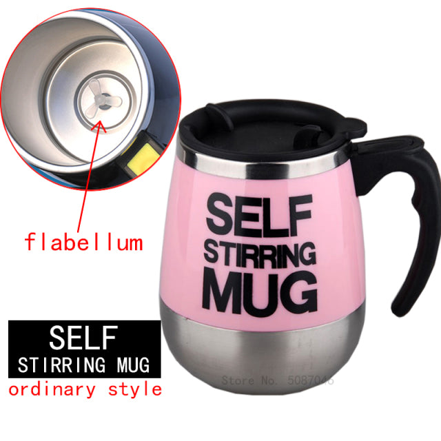 New Automatic Self Stirring Magnetic Mug Creative Stainless Steel Coffee Milk Mixing Cup Blender Lazy Smart Mixer Thermal Cup