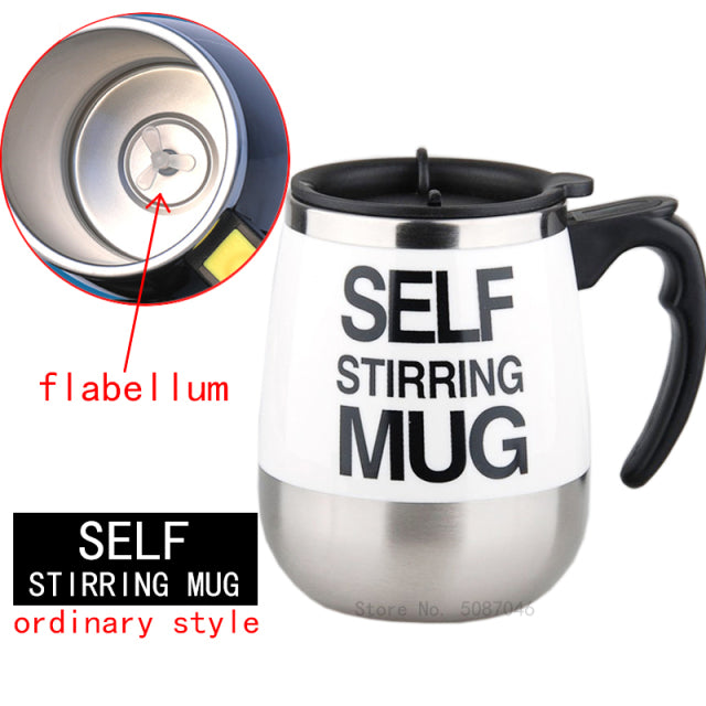 New Automatic Self Stirring Magnetic Mug Creative Stainless Steel Coffee Milk Mixing Cup Blender Lazy Smart Mixer Thermal Cup