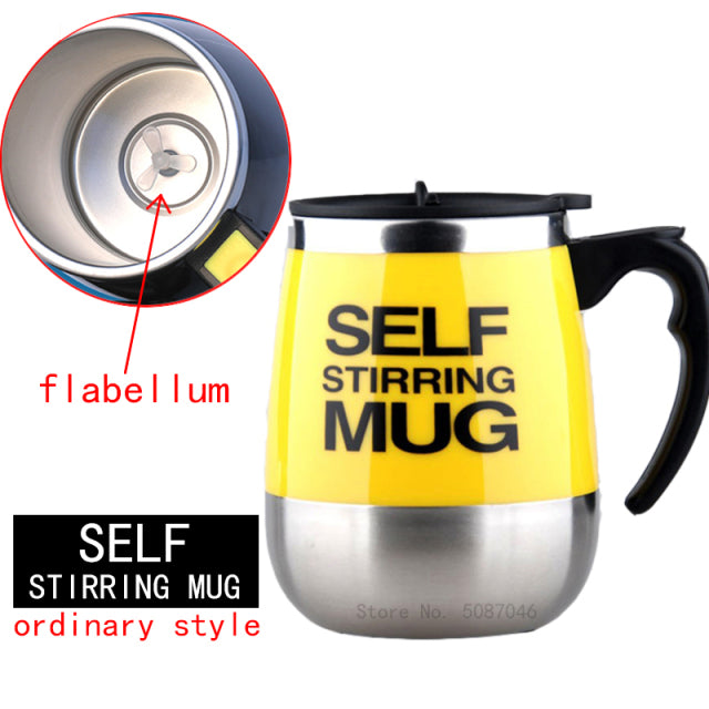 New Automatic Self Stirring Magnetic Mug Creative Stainless Steel Coffee Milk Mixing Cup Blender Lazy Smart Mixer Thermal Cup