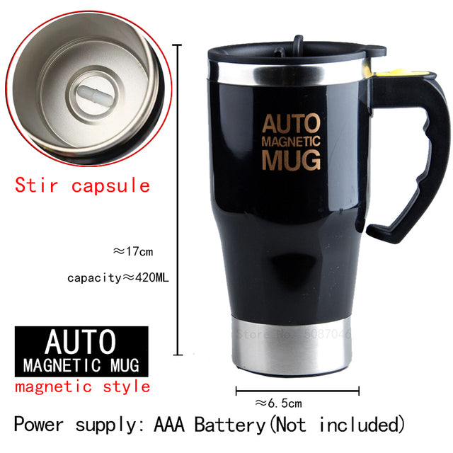 New Automatic Self Stirring Magnetic Mug Creative Stainless Steel Coffee Milk Mixing Cup Blender Lazy Smart Mixer Thermal Cup