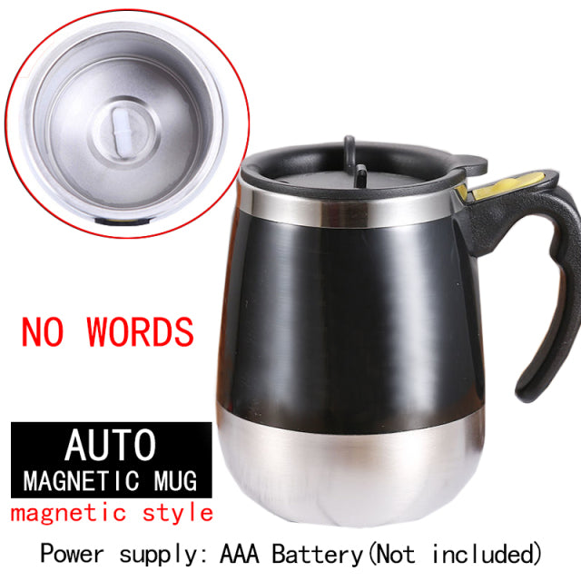 New Automatic Self Stirring Magnetic Mug Creative Stainless Steel Coffee Milk Mixing Cup Blender Lazy Smart Mixer Thermal Cup