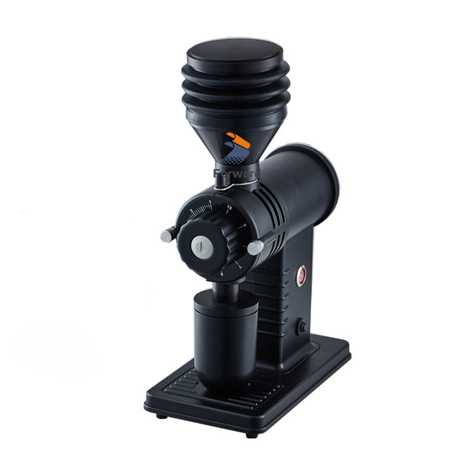 60mm Alloy Titanium Flat Burr 150G Air Beating Hopper Electric Coffee Bean Grinder 10 Level Adjustable Espresso Grinding Machine