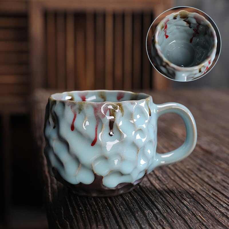 Vintage Japanese Mug Kiln Transformed Handmade Ceramic Stoneware Coffee Cup