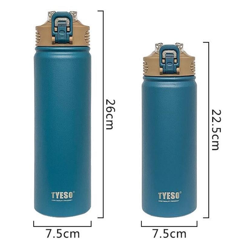 Large Stainless Steel Travel Thermos Bottle for Coffee Tea Water Double Wall Vacuum Insulated, 25Oz, 36 Hour Hot + 48 Hour Cold