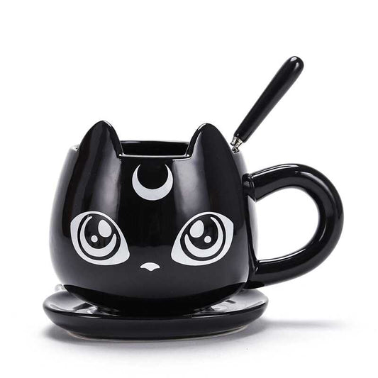 Creative Black Cat Ceramics Mugs