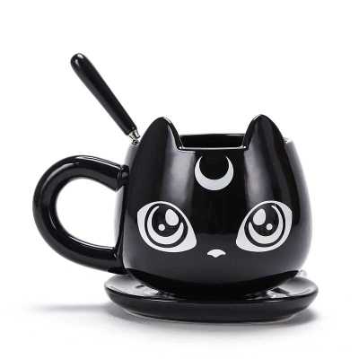Creative Black Cat Ceramics Mugs