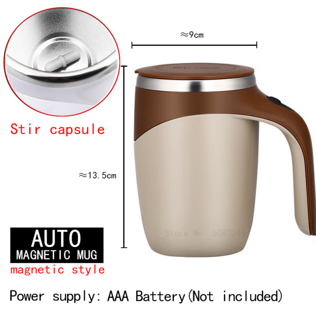 BEEMAN Automatic Self Stirring Magnetic Mug Creative Stainless Steel Coffee  Milk Mixing Cup Blender Lazy Smart Mixer Thermal Cup