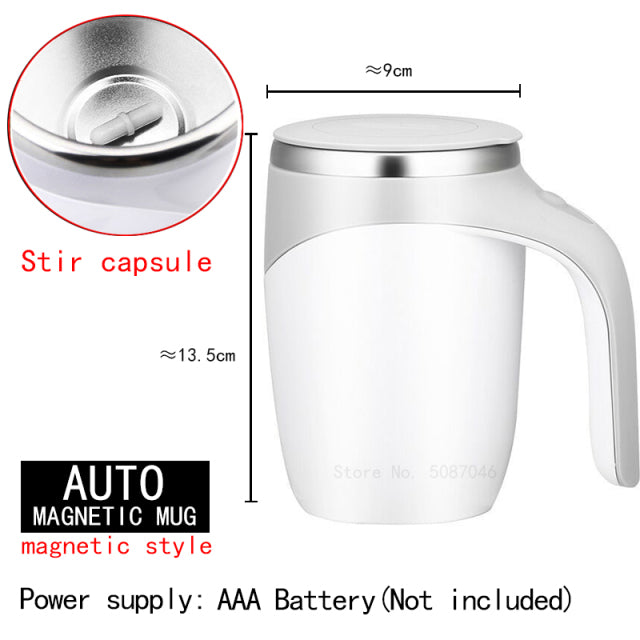 400ml Self Stirring Mixing Cup Magnetic Coffee Milk Mixing Mug